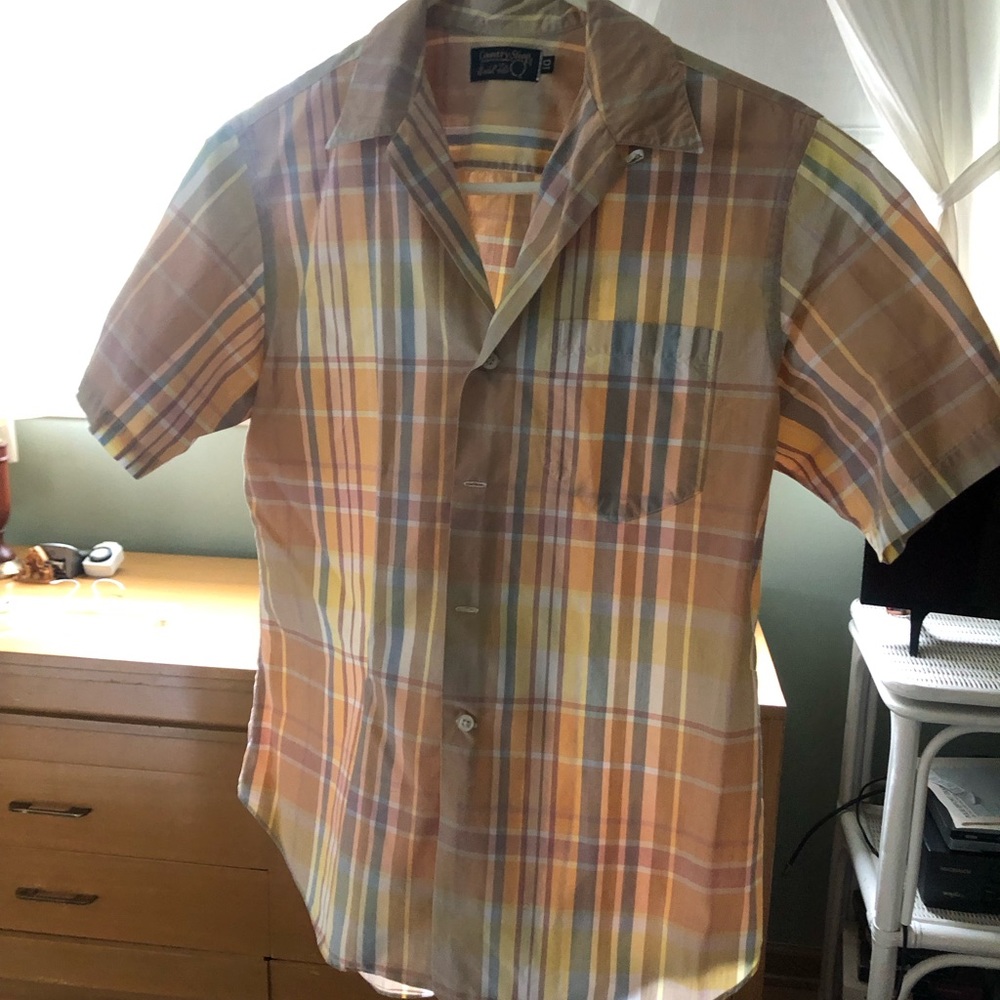 Marshall Fields County Store women’s plaid shirt